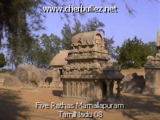 légende: Five Rathas Mamallapuram TamilNadu 08
qualityCode=raw
sizeCode=half

Données de l'image originale:
Taille originale: 107063 bytes
Heure de prise de vue: 2002:03:12 12:46:24
Largeur: 640
Hauteur: 480
